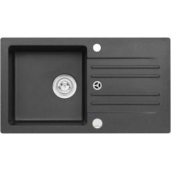 Alveus Foxtrot évier en granit 75x42 cm noir 9603291