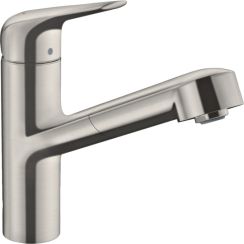 Hansgrohe Focus M42 mitigeur de cuisine sur pied acier inoxydable 71814800