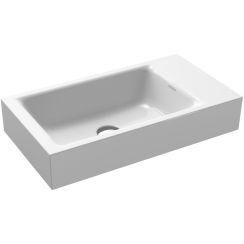 Kaldewei Puro lavabo 55x30 cm rectangulaire classique blanc brillant 901206303001