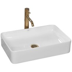 Rea Avia umywalka 51x34,5 cm nablatowa prostokątna biała REA-U0840