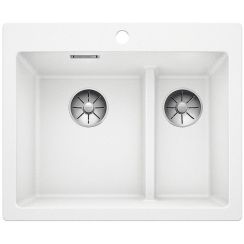 Blanco Pleon 6 Split évier en granit 61.5x51 cm blanc 521693