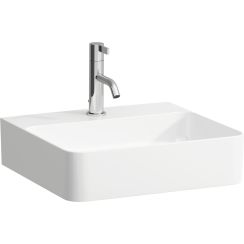 Laufen Val lavabo 45x42 cm rectangulaire classique-à poser blanc brillant H8162804001041