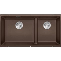 Blanco Subline 480/320-U évier en granit 82.5x40 cm marron 523593