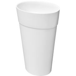 Besco Uniqa lavabo 46x32 cm ovale autoportante blanc brillant #UMD-U-WO