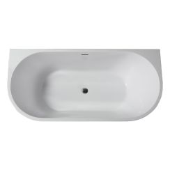 Hagser Ilsa baignoire murale 150x80 cm ovale blanc HGR90000012