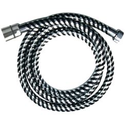 Invena Biflex tuyau de douche 150 cm chrome-noir AW-30-J04