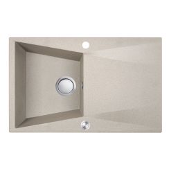 Laveo Grenada évier en granit 78x48 cm beige SBG 411T