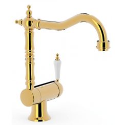 Tres Abatible mitigeur de lavabo sur pied doré 242.334.01.OR