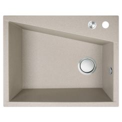 Laveo Grenada évier en granit 60x48 cm beige SBG410T