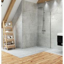 New Trendy Velio Walk-in ścianka prysznicowa 120 cm chrom/szkło przezroczyste D-0137B