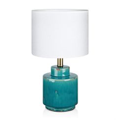Markslöjd Cous lampe de table 1x60 W blanc-bleu 106606