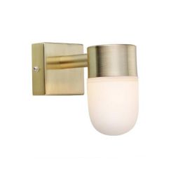 Markslöjd Menton applique murale 1x18 W blanc-laiton 106374