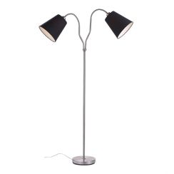 Markslöjd Modena lampadaire 2x60 W noir-acier 105248