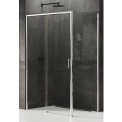 New Trendy Prime cabine de douche 110x100 cm rectangulaire chrome brillant/verre transparent D-0300A/D-0125B