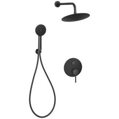 Invena Dafni ensemble de douche encastré oui noir BS-88-014