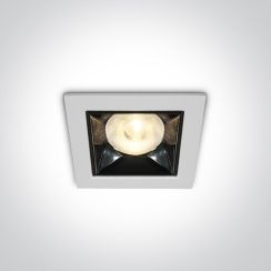 One Light Apollonos spot encastré 1x6 W blanc-noir 50106B/W/W