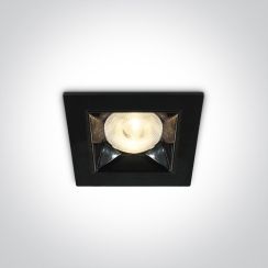 One Light Apollonos spot encastré 1x6 W noir 50106B/B/W