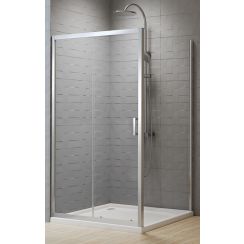 New Trendy Varia kabina prysznicowa 120x80 cm prostokątna chrom/szkło przezroczyste D-0190A/D-0104B