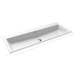 Kaldewei Puro lavabo 120x46 cm rectangulaire encastrée blanc brillant 907106003001