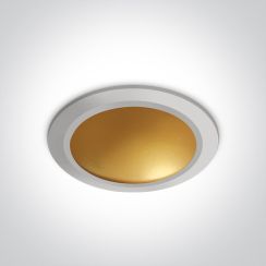 One Light Nata spot encastré 1x16 W blanc-laiton 10116FD/W/BS