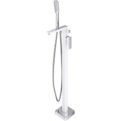 Omnires Parma mitigeur bain-douche autoportante chrome-blanc PM7433CRB