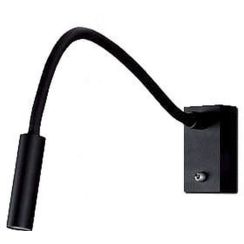 MaxLight Rider Black applique murale 1x3 W noir W0046