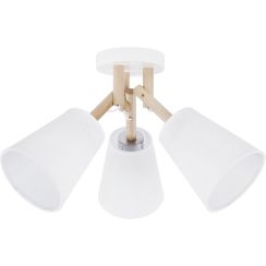 TK Lighting Vaio plafonnier 3x15 W blanc-bois 665