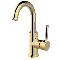 Besco Illusion mitigeur de lavabo sur pied doré BU-III-ZL