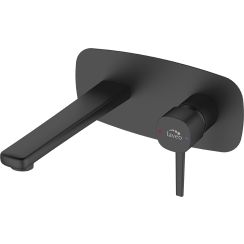 Laveo Pola mitigeur de lavabo encastrée noir BAP722P