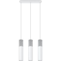 Sollux Lighting Borgio lampe suspendue 3x40 W blanc-béton SL.0649