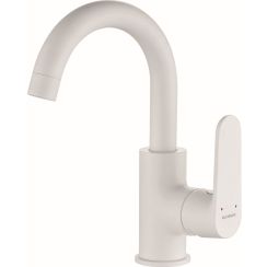 Kuchinox Dima mitigeur de lavabo sur pied blanc BQD628D