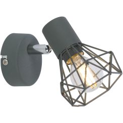 Candellux Verve applique murale 1x40 W gris 91-60969