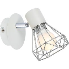 Candellux Verve applique murale 1x40 W blanc-chrome 91-61331