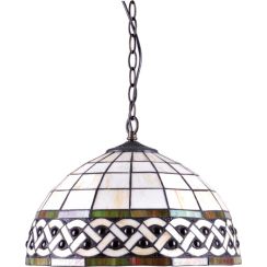 Kaja Tifany lampe suspendue 1x60 W multicolore K-P162208