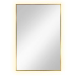 Baltica Design Tiny Border Straight miroir 60x90 cm rectangulaire avec éclairage doré 5904107904689
