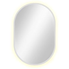 Baltica Design Tiny Border Pastille miroir 40x95 cm ovale avec éclairage blanc 5904107904726