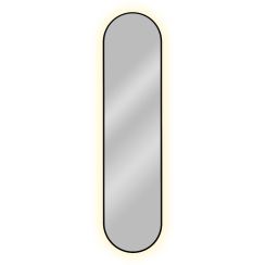 Baltica Design Tiny Border Pastille miroir 40x155 cm ovale avec éclairage noir 5904107905648