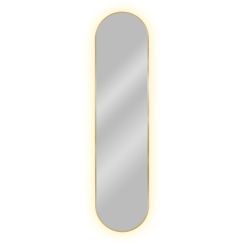 Baltica Design Tiny Border Pastille miroir 40x155 cm ovale avec éclairage doré 5904107905716