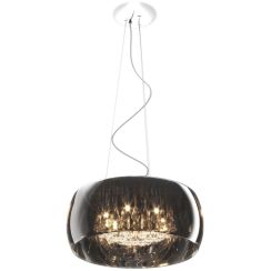 Zuma Line Crystal lampe suspendue 6x42 W chrome-fumé-cristal P0076-06X-F4FZ