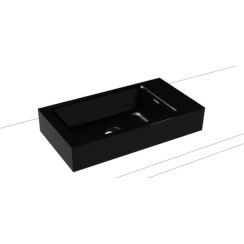 Kaldewei Puro lavabo 55x30 cm rectangulaire à poser noir brillant 906906013701