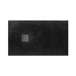 Roca Terran receveur de douche rectangulaire 100x80 cm noir AP1013E832001400
