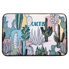 Hyggli tapis de bain 60x40 cm rectangulaire mélange de couleurs 70-056