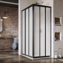Ravak Supernova porte de douche 90 cm coulissant noir mat/polystyrène 15V703R211