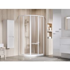 Ravak Supernova cabine de douche 90x90 cm semi-circulaire blanc brillant/ 3117O102ZG