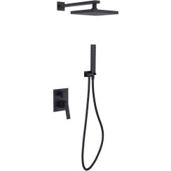 Besco Aspira ensemble de douche encastré noir BP-AI-CZ