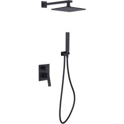 Besco Aspira ensemble de douche encastré noir BP-AII-CZ