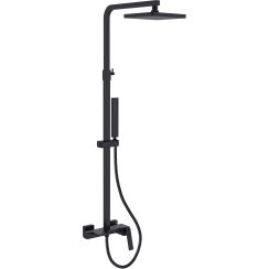 Besco Aspira ensemble de douche mural noir BP-AN-CZ