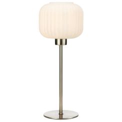 Markslöjd Sober lampe de table 1x40 W blanc-acier 108121