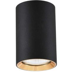 Light Prestige Manacor plafonnier 1x50 W noir-doré LP-232/1D-90BK/GD