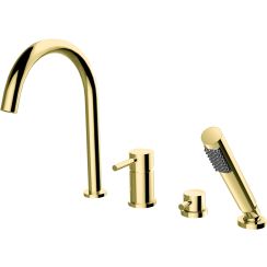 Besco Illusion mitigeur bain-douche pour baignoire doré BW-I4-ZL